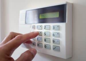 disarming your security system by keypad
