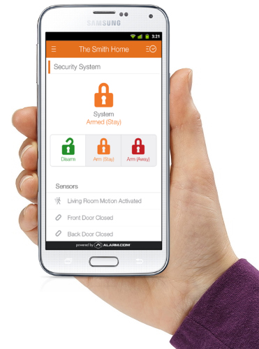 Alarm.com Interactive Security app